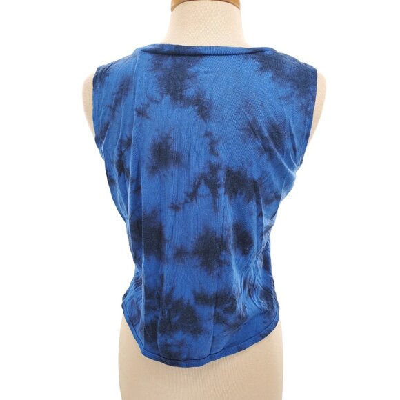 Harry Potter Med Shirt Tie Dye Hogwarts Crop Top House Sleeveless Womans Tee - Picture 10 of 12